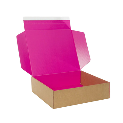 Custom Self Seal Adhesive Packaging Boxes Easy Tear Strip Zipper Mailing Mailer Shipping Box With Zipper