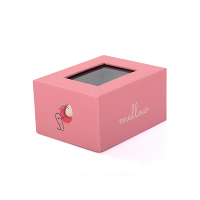 Custom Design Luxury Pink Product Packaging Clear Transparent Boxes For Gift Pack