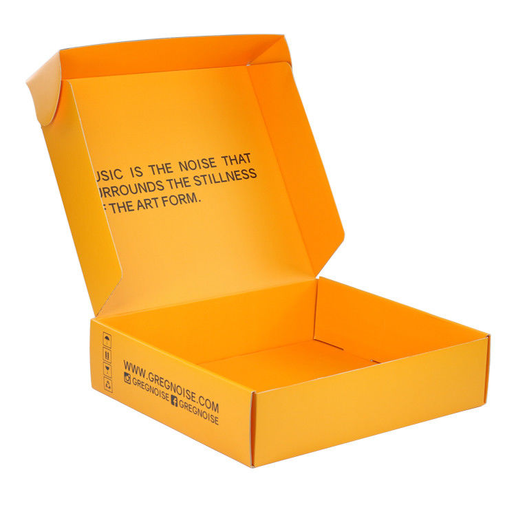 Orange Custom Printed Mailer Boxes / Corrugated Shipping Boxes With Private Label